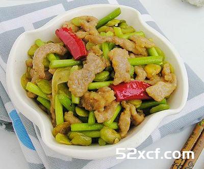 蚕豆炒肉的做法