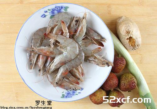 茄汁荔枝虾仁的做法