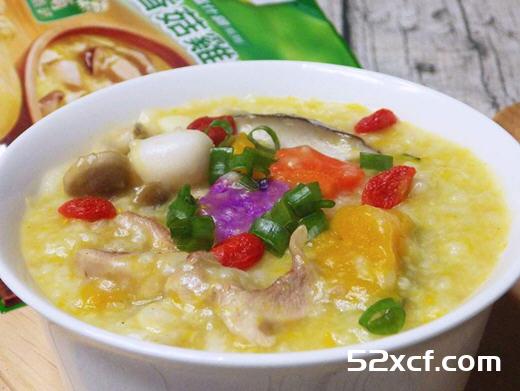 膳食香菇鸡蓉暖暖粥的做法