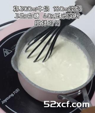 牛奶芒果小方做法