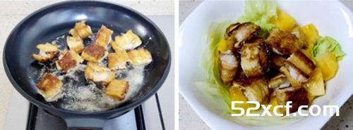 简易版菠萝油条虾