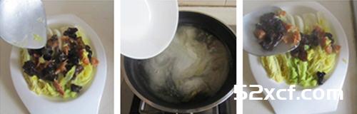 虾仁木耳娃娃菜的做法