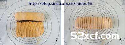 毛毛虫豆沙排排包的做法