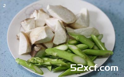 照烧虾油芦笋杏鲍菇的做法