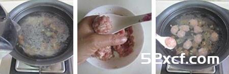 娃娃菜肉丸年糕汤的做法