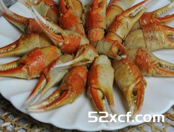 清炒蟹前腿的家常做法