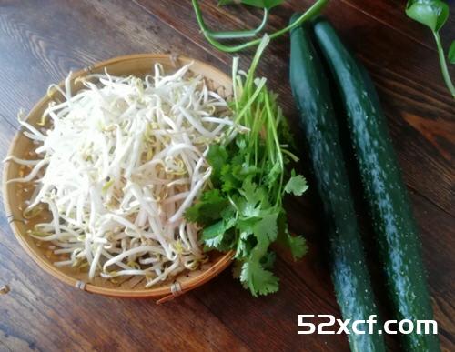 黄瓜拌绿豆芽家常做法