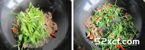 香菜炒羊肉的做法