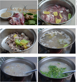 燕麦羊肉粥的做法