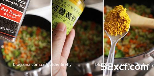 棉花感咖哩蛋包饭的做法