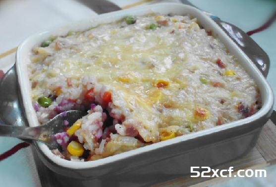 紫薯培根焗饭的做法