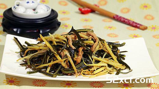 干煸姜丝的做法