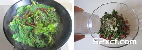 香椿花生米拌鸡蛋干的做法