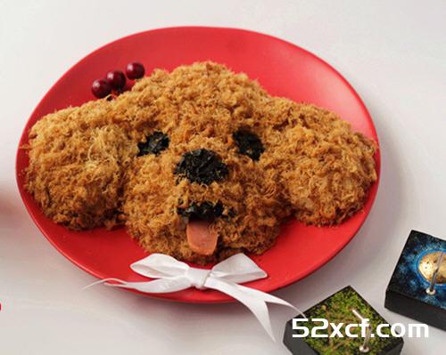 咸蛋黄肉松饭团泰迪版做法