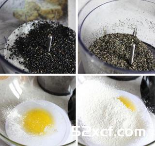 黑白芝麻酥块的做法