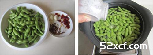 炝拌毛豆的做法