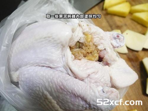 蔬果烤鸡的做法