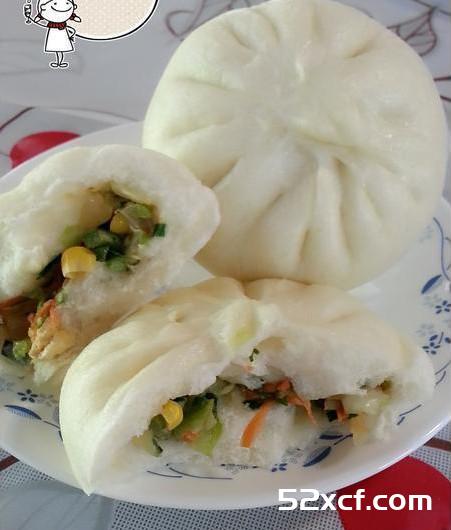 韭菜秋葵菜包的做法