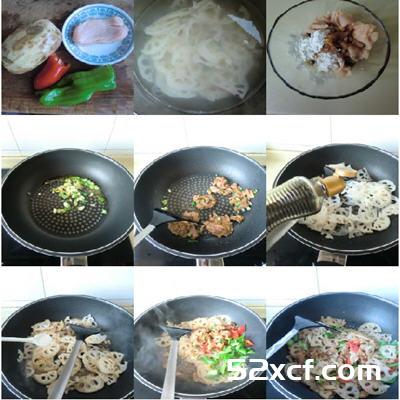 莲藕炒肉片的做法