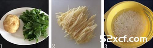 土豆丝芹菜叶汤的做法