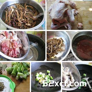 茶树菇炖鸡的做法