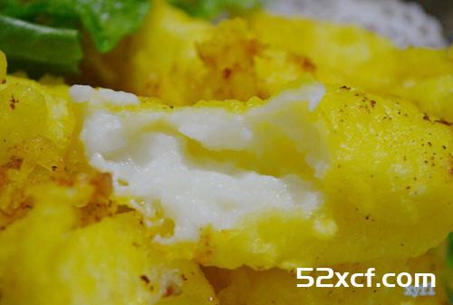 图解炸鲜奶怎么做好吃