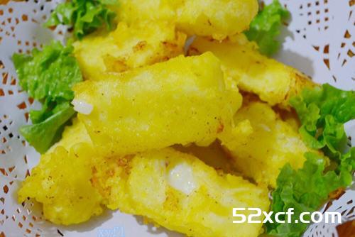 图解炸鲜奶怎么做好吃