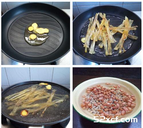 红枣花生眉豆猪脚筋汤的做法