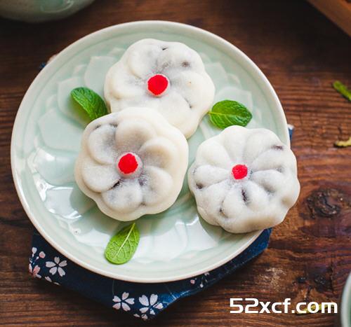 绿茶蜜豆糕的做法