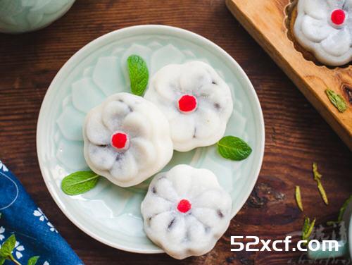 绿茶蜜豆糕的做法