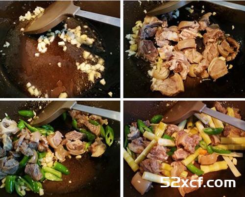 酸笋炒羊肉的做法