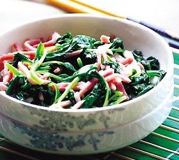 蒲公英炒肉丝的做法