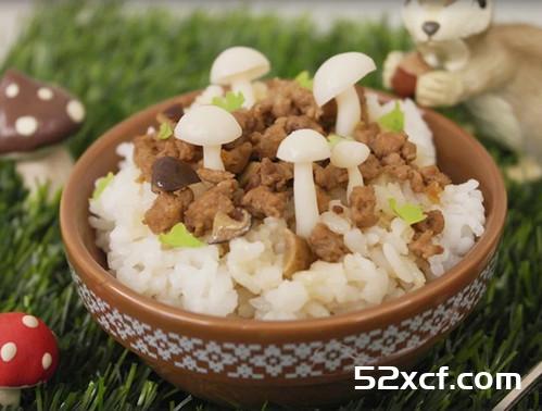 菇菇小森林肉燥饭的做法