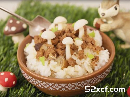 菇菇小森林肉燥饭的做法