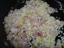 意大利培根蘑菇煨饭的做法