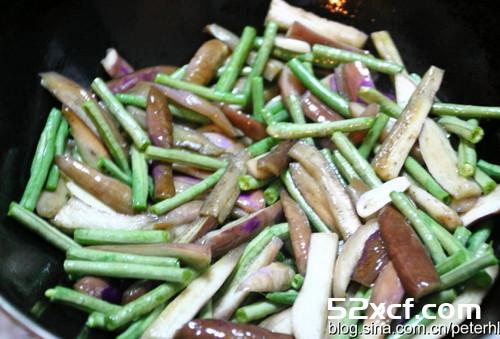 茄子炒豇豆的家常做法