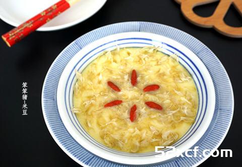 槐花鸡蛋羹的做法