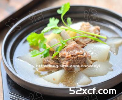 白萝卜清炖羊排的做法教