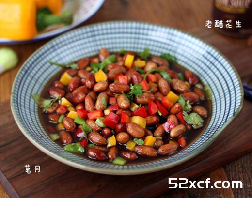凉拌老醋花生米的做法