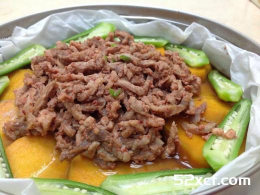 地瓜蒸红糟肉丝的做法