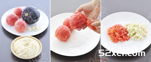 西红柿茄子面的做法
