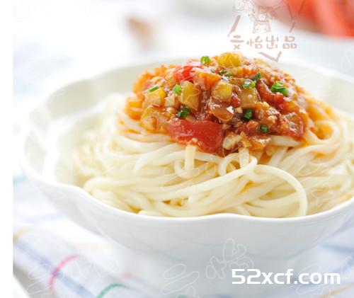 西红柿茄子面的做法