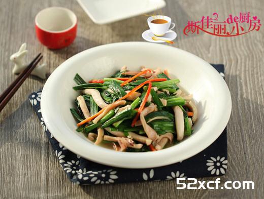 韭菜炒鱿鱼的家常做法