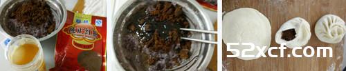 冰花小豆沙煎包的做法