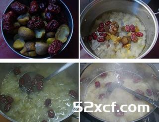 板栗红枣银耳羹的做法