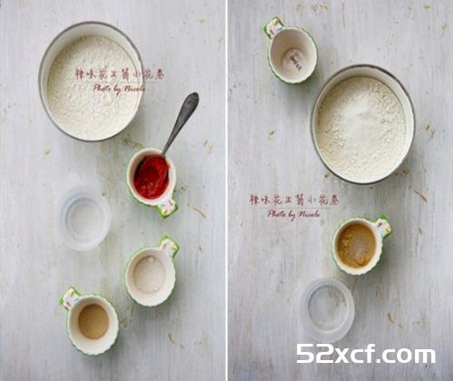 辣味花生小花卷的做法