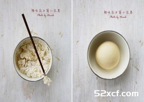辣味花生小花卷的做法