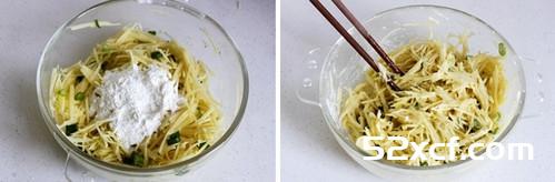 家常土豆丝煎饼的做法