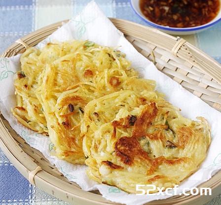 家常土豆丝煎饼的做法