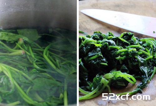 菠菜鸡蛋面条的做法